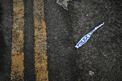 英ロンドン、殺人現場の風景