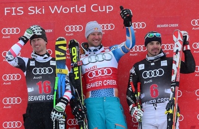 スビンダルが滑降を制す、アルペンスキーW杯