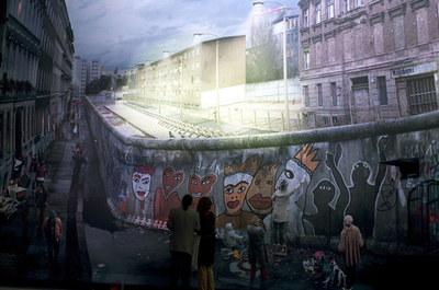 巨大パノラマで描く冷戦下のドイツ、ベルリンで作品展開催