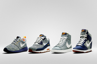 ナイキ×リバティ・ロンドン、フローラルプリントのフットウェアコレクションが登場