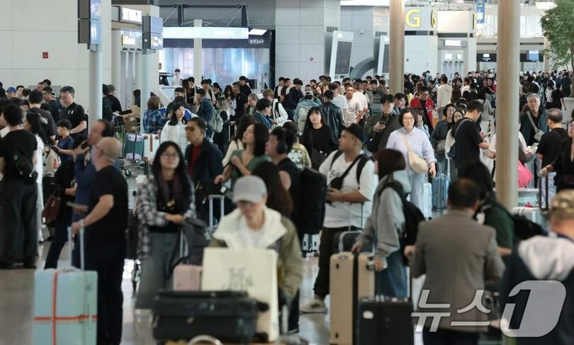 仁川国際空港第1旅客ターミナル出国場(c)news1