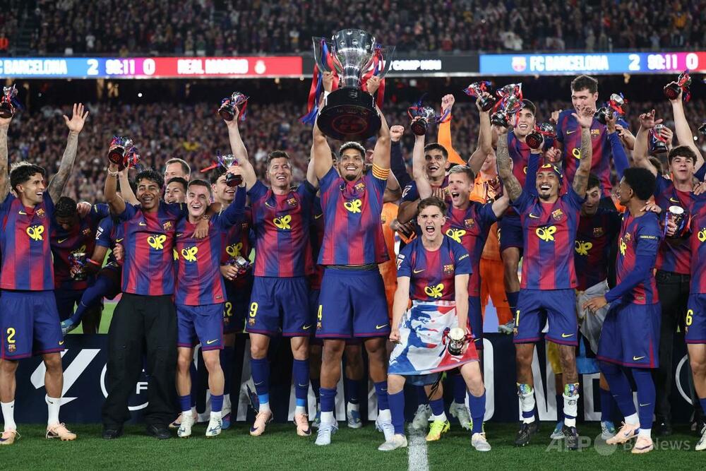 バルセロナがリーグ連覇、クラシコで宿敵レアル下し優勝決める