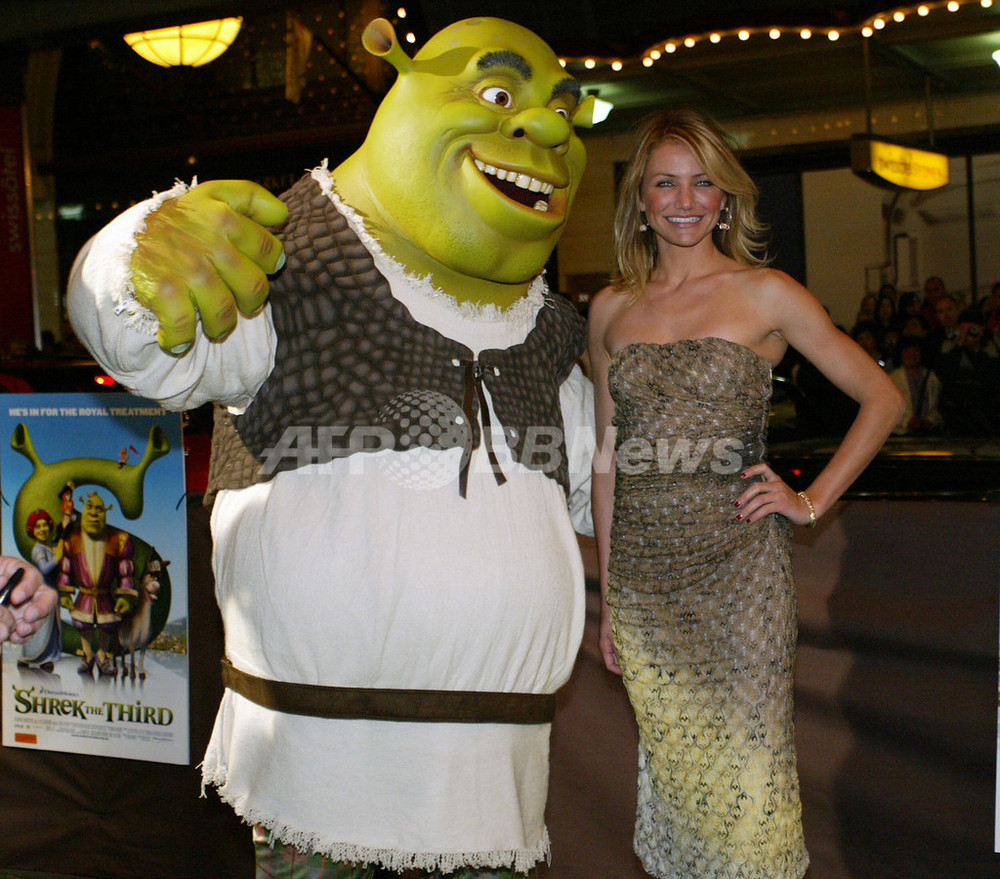 キャメロン・ディアス、『Shrek The Third』のシドニー・プレミアに