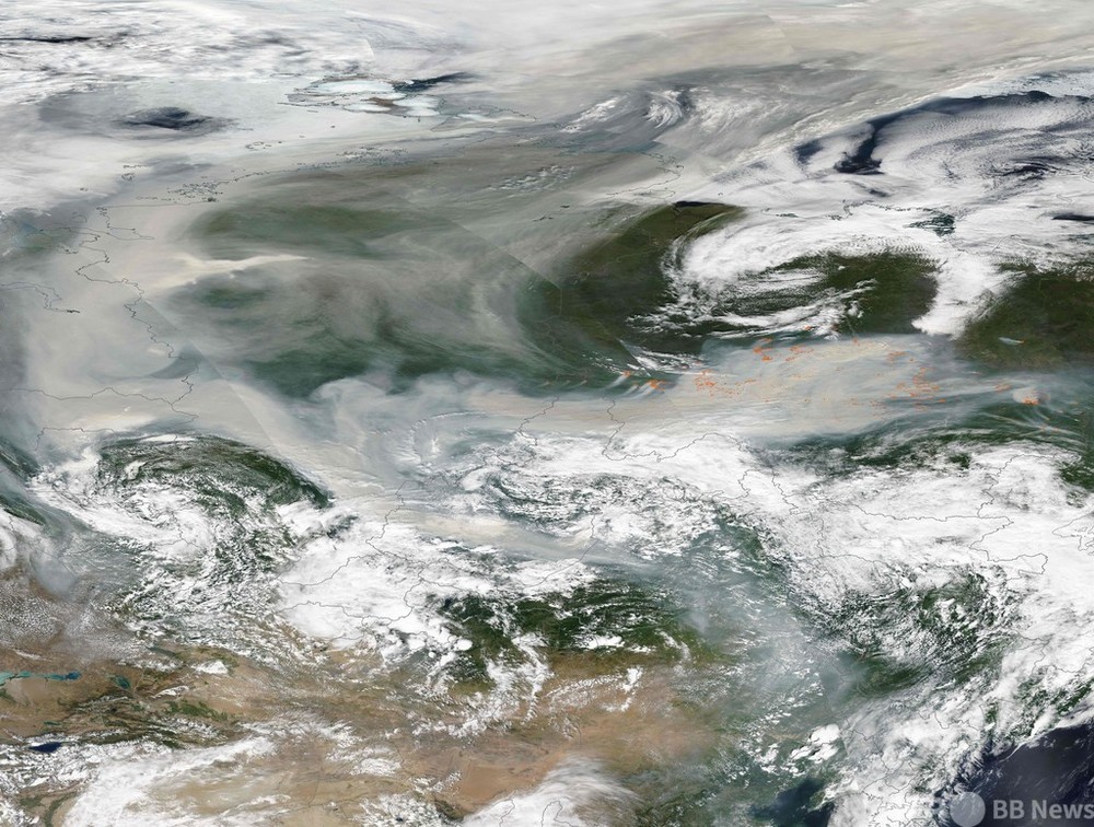 シベリア森林火災、延焼続く 煙は北極に到達