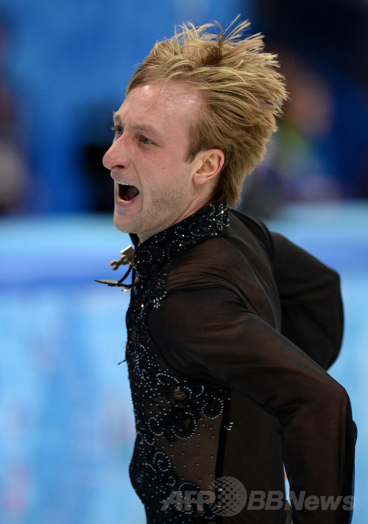 フィギュア団体戦・男子FSで首位のプルシェンコ、ソチ五輪 写真20枚