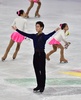 フィギュアスケート四大陸選手権、男子シングル・フリースケーティング。演技を終えたデニス・テン（2015年2月14日撮影）。(c)AFP/JUNG YEON-JE