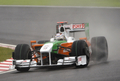 09F1第15戦日本GP。フリー走行に臨むフォースインディアのエイドリアン・スーティル。（2009年10月2日撮影）(c)AFP/TOSHIFUMI KITAMURA