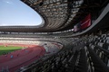 陸上の東京五輪テスト大会が行われた国立競技場（2021年5月9日撮影）。(c)Charly TRIBALLEAU / AFP