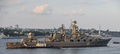 ロシアのミサイル巡洋艦「モスクワ」（2011年7月31日撮影、資料写真）。(c)AFP