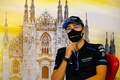20F1第8戦イタリアGPを控え、記者会見に臨むウィリアムズのジョージ・ラッセル（2020年9月3日撮影）。(c)AFP PHOTO / FIA / HANDOUT