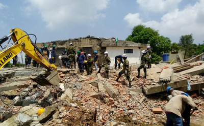 6階建て集合住宅崩壊、20人死亡 コロンビア