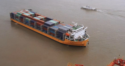 1万トン級大型船舶が武漢陽邏港に初入港 日韓までの貨物輸送時間が半減 中国