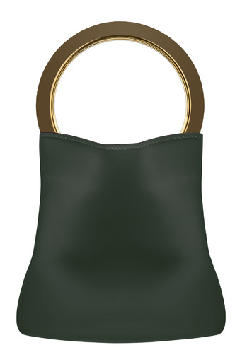計算されたラインが存在感を放つ、「マルニ」のIT bag“パニエバッグ”