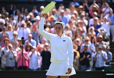 ウィンブルドン準Vジャバー、試合中は「愛している」と自らを激励