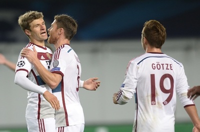 バイエルン、ミュラーのPKでCSKA下す 欧州CL