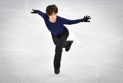 宇野、チェンらが平昌会場で調整 フィギュアスケート