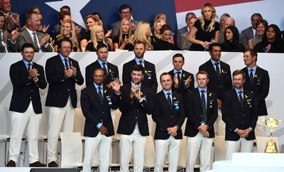 敵地で勝利目指すライダー杯米国選抜、レジェンドMJから金言授かる