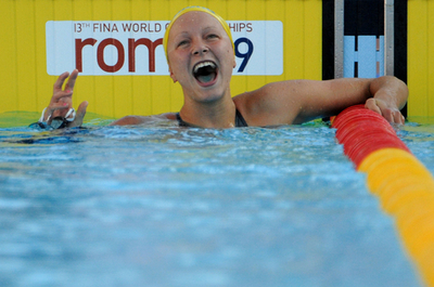 ショーストレム 世界新で100メートルバタフライを制す、世界水泳