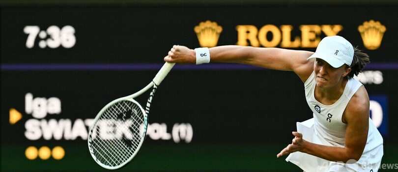 シフィオンテクが4回戦進出 ウィンブルドン