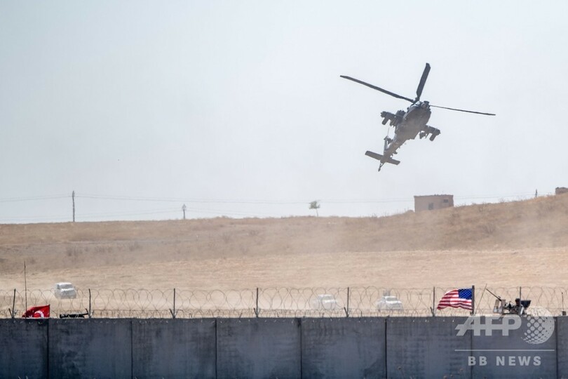 米トルコ、シリアで合同パトロール開始 「安全地帯」の設置予定区域