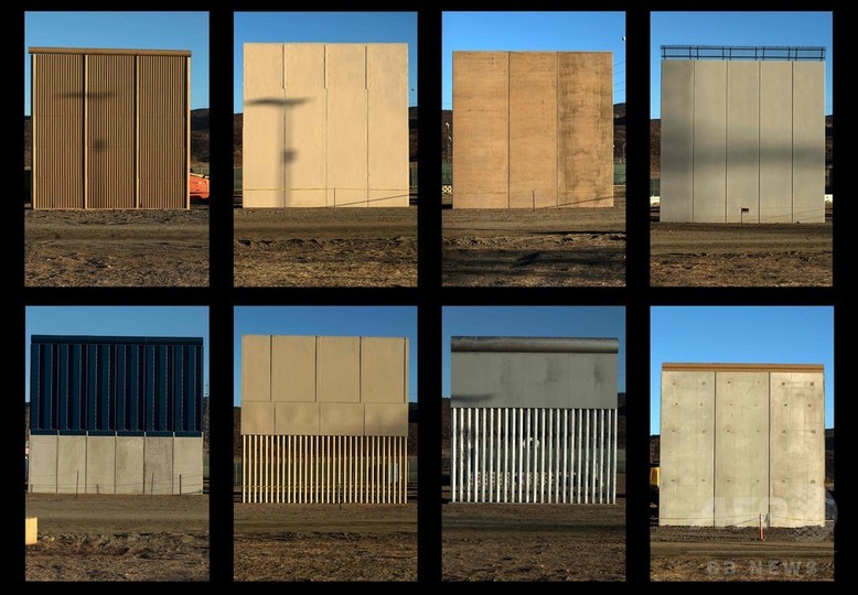 米メキシコ国境の壁 8枚の試作品を制作 米カリフォルニア 写真10枚 国際ニュース Afpbb News