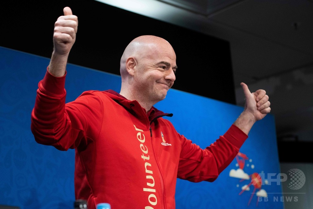 FIFA会長がロシアW杯を「過去最高」と絶賛、VARの正当性も主張 FIFA会長がロシアW杯を「過去最高」と絶賛、VARの正当性も主張
