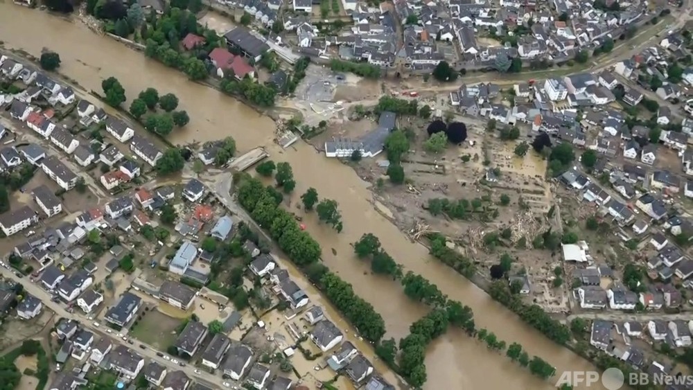 動画：西欧豪雨、ドイツ・ベルギーで67人死亡 多数不明 現地の映像