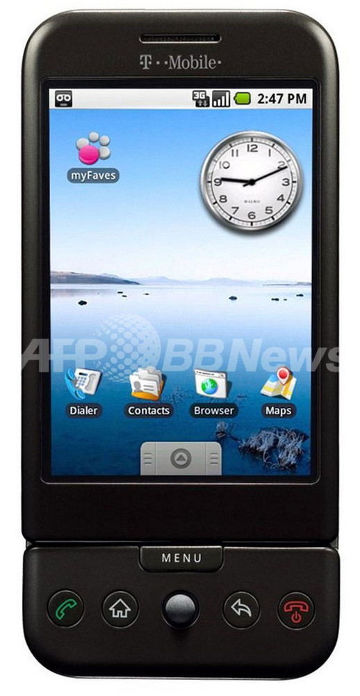 「グーグル携帯電話」デビュー、10月22日に米国で店頭販売開始 写真1枚 国際ニュース:AFPBB News