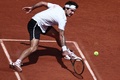全仏オープンテニス、男子シングルス1回戦。リターンを打つチアゴ・ザイブチ・ビウチ（2023年5月30日撮影）。(c)Anne-Christine POUJOULAT / AFP