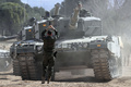 スペイン・サラゴサでウクライナ兵を対象に行われたドイツ製主力戦車「レオパルト2」の操縦訓練（2023年3月13日撮影）。(c)OSCAR DEL POZO / AFP