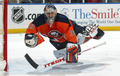 写真は、ゴールを守るアイランダーズのリック・ディピエイトロ（%%Rick DiPietro%%）。(c)AFP/Getty Images Bruce Bennett