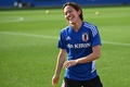 サッカー女子の国際親善大会、シービリーブス・カップのカナダ戦へ向けて調整する小林里歌子（2023年2月21日撮影）。(c)Patrick T. Fallon / AFP