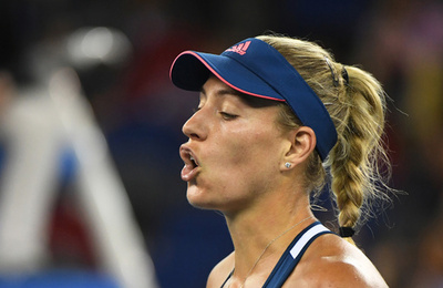 新女王ケルバー早くも黒星、クビトバに逆転負け 武漢オープン