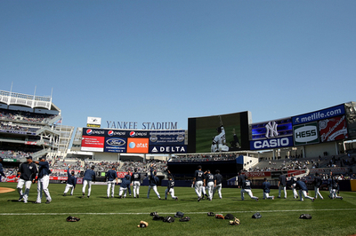 ニューヨーク・ヤンキース 新球場で初練習