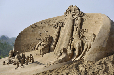 砂像フェスティバルの力作たち、オランダ