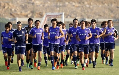 ハリル日本がマスカットで練習―アジア2次予選でシリアと対戦
