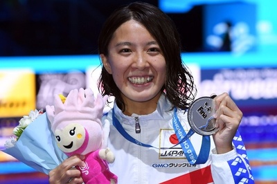 大橋が女子200m個人メドレーで銀メダル、世界水泳
