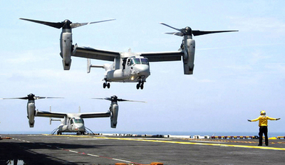 米海兵隊、「V22オスプレイ」に合格点 初実戦配備のイラクで活躍