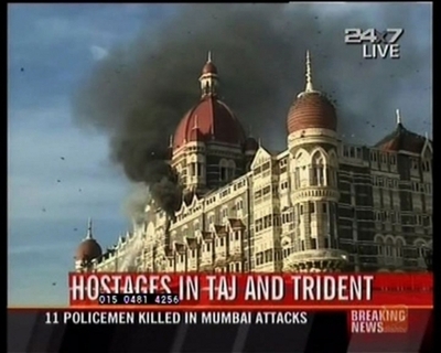 【動画】ムンバイ同時襲撃事件、地元テレビ局がとらえた映像