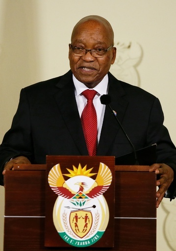 ズマ大統領が辞任 南アフリカ、与党の退陣要求受け