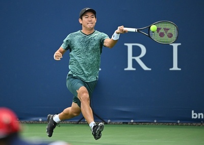 前週準Vの西岡良仁が初戦突破 ナショナルバンクOP