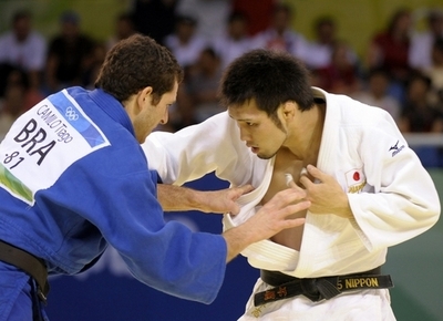 小野 2回戦で敗退、男子柔道