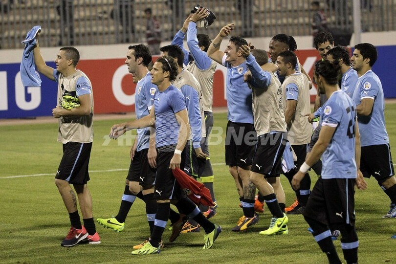 ウルグアイ、5発でヨルダンに大勝 W杯大陸間プレーオフ