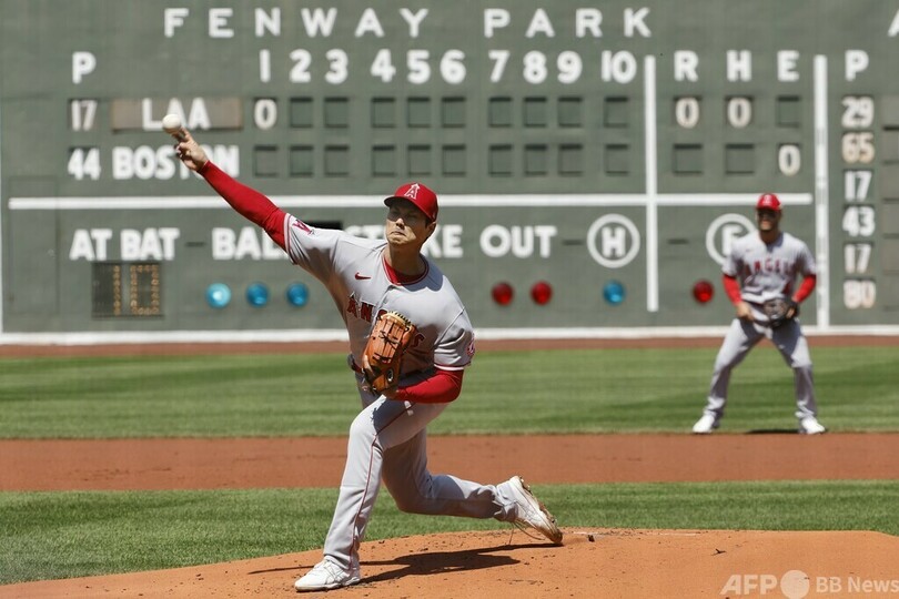 大谷翔平、フェンウェイ初登板で圧巻投球 打っても2安打1打点