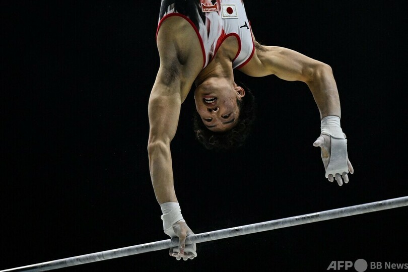 世界体操、日本が男子団体2位 パリ五輪出場権を獲得