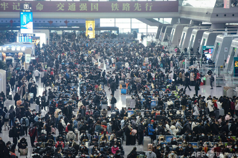 中国、春節前に移動自粛を勧告 公共交通運休で帰省に混乱