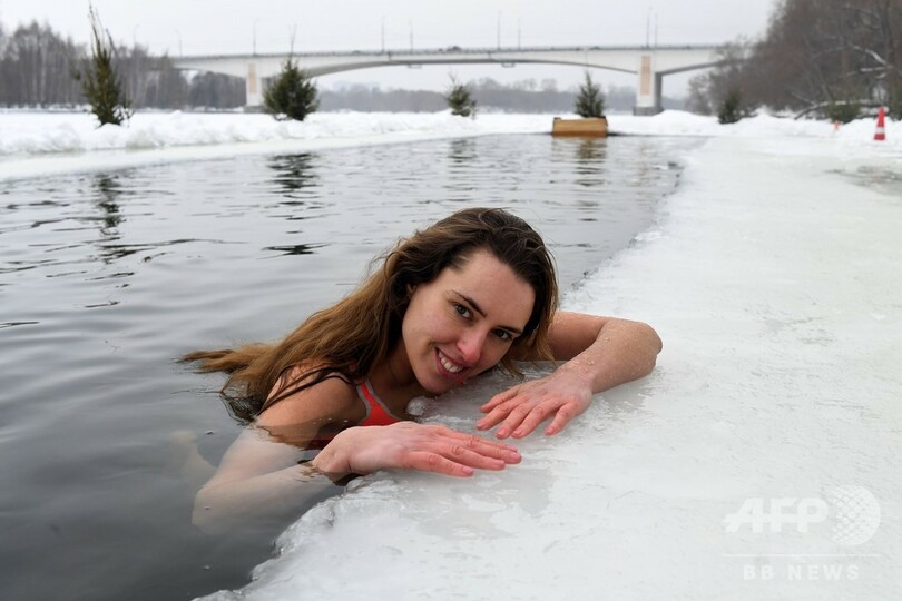 厳冬のモスクワで寒中水泳 ロシア 写真13枚 国際ニュース Afpbb News