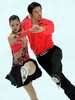 09-10フィギュアスケートGPシリーズ第4戦NHK杯（%%NHK Trophy 2009%%）アイスダンス・コンパルソリーダンス（規定、CD）。28.77点を記録し6位だった中国の黄欣トン（%%Huang Xintong%%、ファン・シントン）／鄭訊（%%Zheng Xun%%、ツェン・シュン）組。（2009年11月6日撮影）(c)AFP/TOSHIFUMI KITAMURA