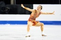 21-22フィギュアスケートグランプリ（GP）シリーズ第2戦、スケート・カナダ、女子シングル・フリースケーティング（FS）。演技に臨む樋口新葉（2021年10月30日撮影）。(c)Geoff Robins / AFP