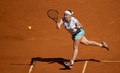 テニス、マドリード・オープン、女子シングルス準決勝。リターンを打つスベトラナ・クズネツォワ（2015年5月8日撮影）。(c)AFP/DANI POZO